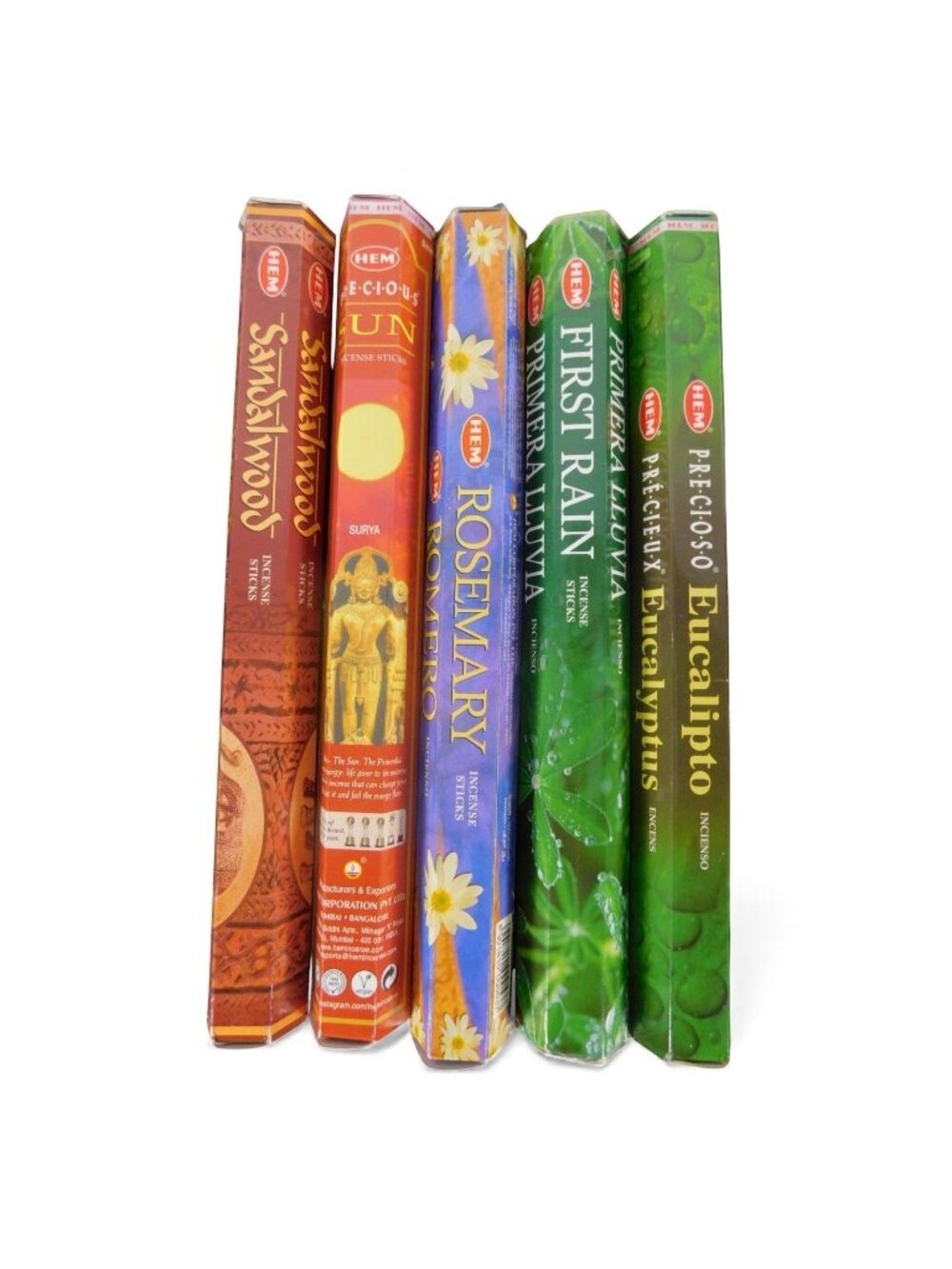 Solar Power Incense Pack 5 Sun Scents 100 Sticks